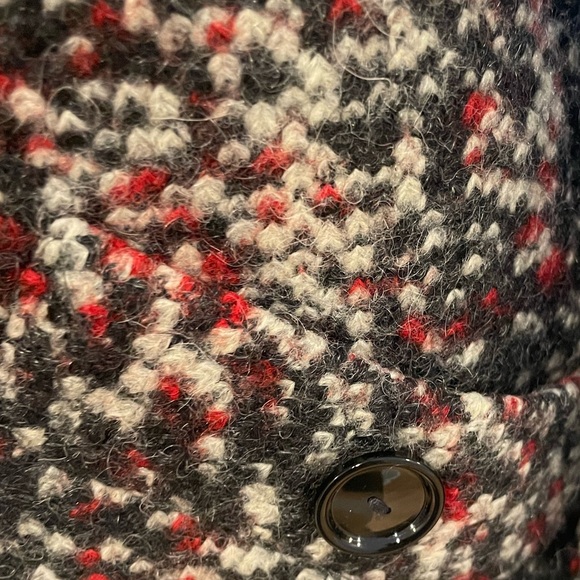 Zara Asymetrical Tweed Wool Jacket - Picture 3 of 5